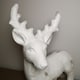 image 2 of 52cm Snow Effect Standing Pot Reindeer Christmas Ornament