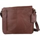image 1 of Super Soft Premium Large Leather Messenger Bag Brown | Tan