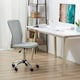 image 2 of Vinsetto Mesh Back Armless Office Chair with Adjustable Height, Wheels Grey