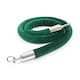 image 1 of Dark Green Velvet Rope with Chrome Hooks