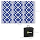 image 3 of Outsunny Reversible Waterproof Outdoor Rug W Carry Bag, 182 x 274cm, Brown | Blue | Blue and White | 182 x 274 x 0.3cm