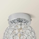 image 6 of ValueLights Ella Chrome Sphere Globe Jewel Flush Ceiling Light | Chrome