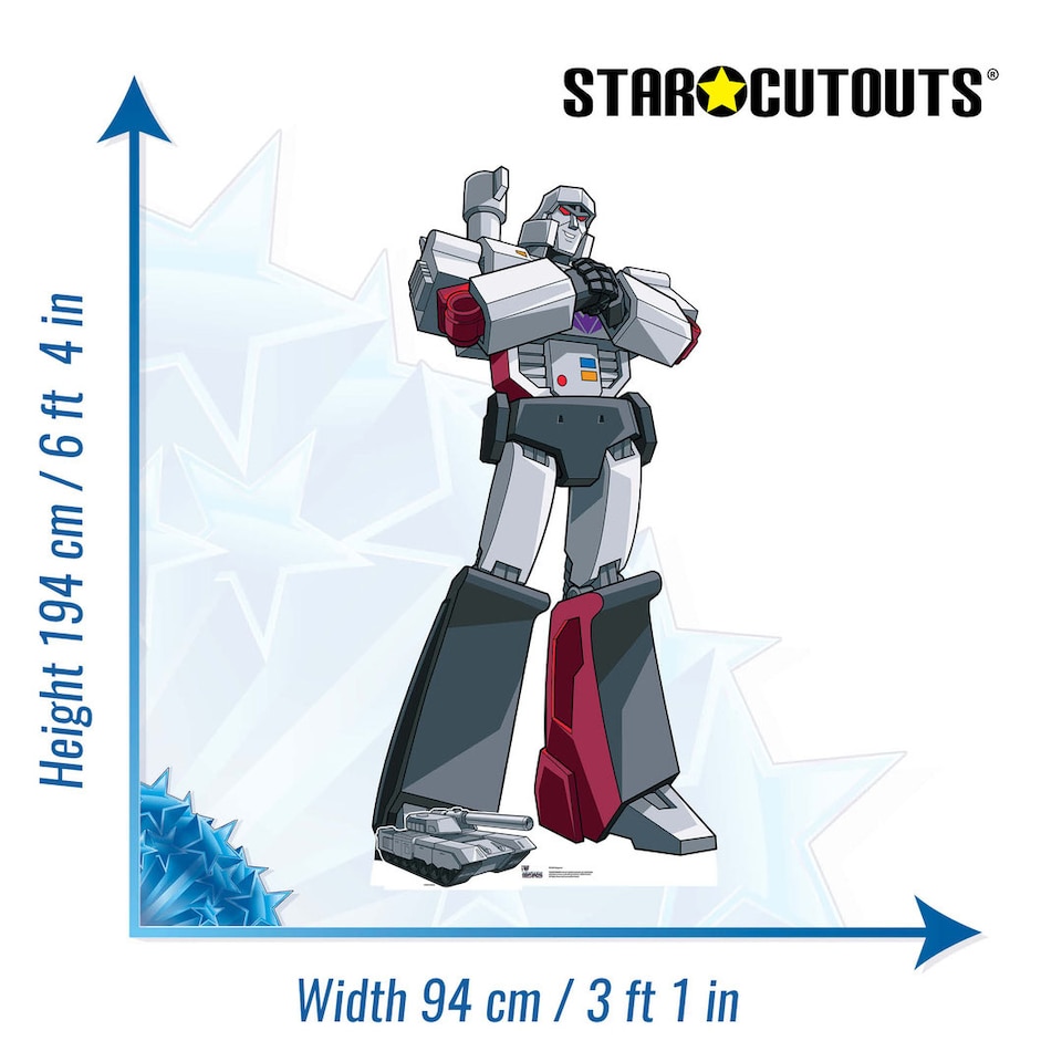 image 1 of Megatron Transformers Animation Lifesize Cardboard Cutout 194cm