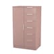 image 4 of Dover 5 Drawer 1 Door Childrens Wardrobe in Kobe Pink (Ready Assembled) | Pink | Kobe Pink