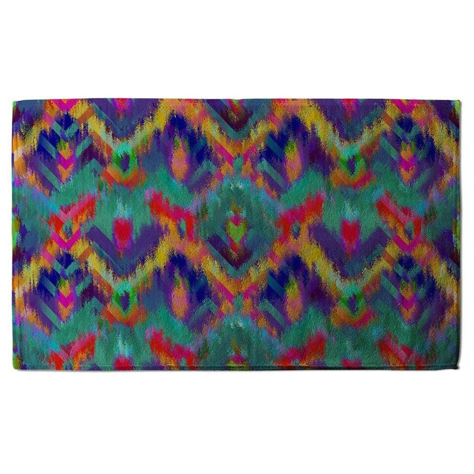 image 1 of Abstract ethnic ikat pattern (Kitchen Towel)