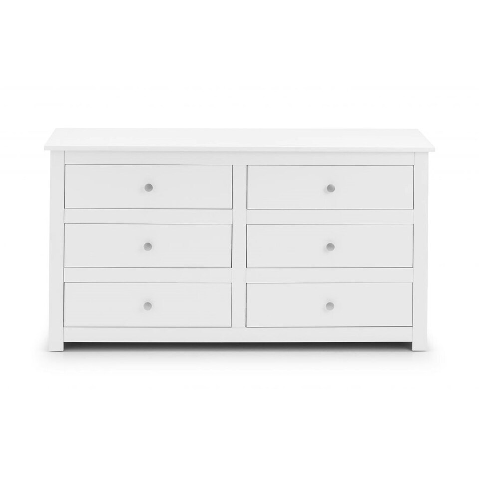 image 1 of Clean Surf White 6 Drawer Chest