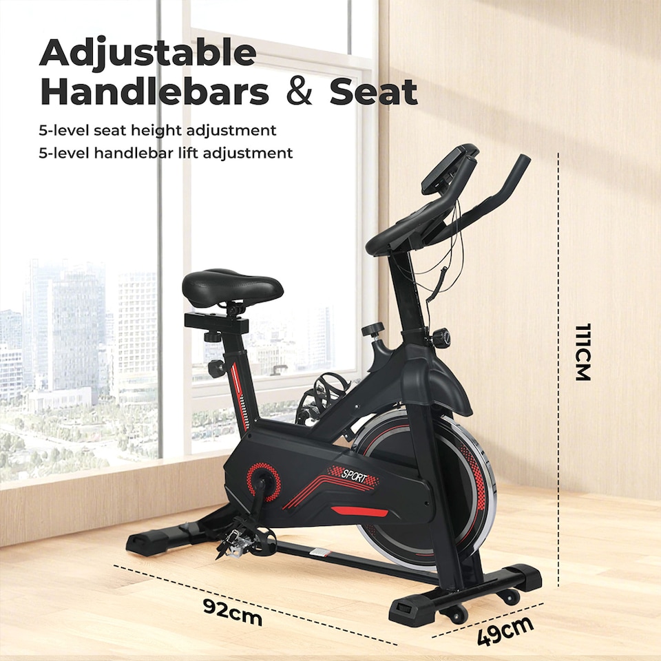 image 1 of Centra Magnetic Exercise Bike Indoor Cardio Spinning Training Fitness