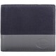 image 2 of London Leathergoods Mens Contrast Genuine Leather Bi Fold Credit Card Money Holder Wallet | Blue | Navy