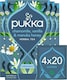 image 1 of Pukka Herbs Organic Herbal Tea, Chamomile Vanilla & Manuka Honey, 4 Pack, 80 Teabags | Blue | 4