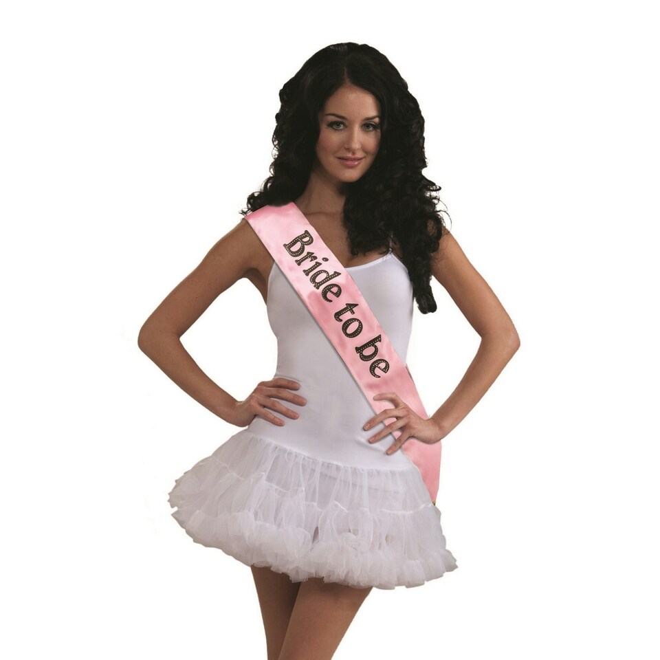 Bristol Novelty Bride To Be Sash - Pink - One Size One Size