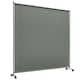image 6 of Outsunny Garden Screen with Wheels, 6ft Rolling Privacy Room Divider, Dark Grey Grey