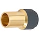 image 9 of SPARES2GO Radiator Valve 15mm x 10mm Anthracite Pushfit Reducing Straight Speed Fit Compression Stem