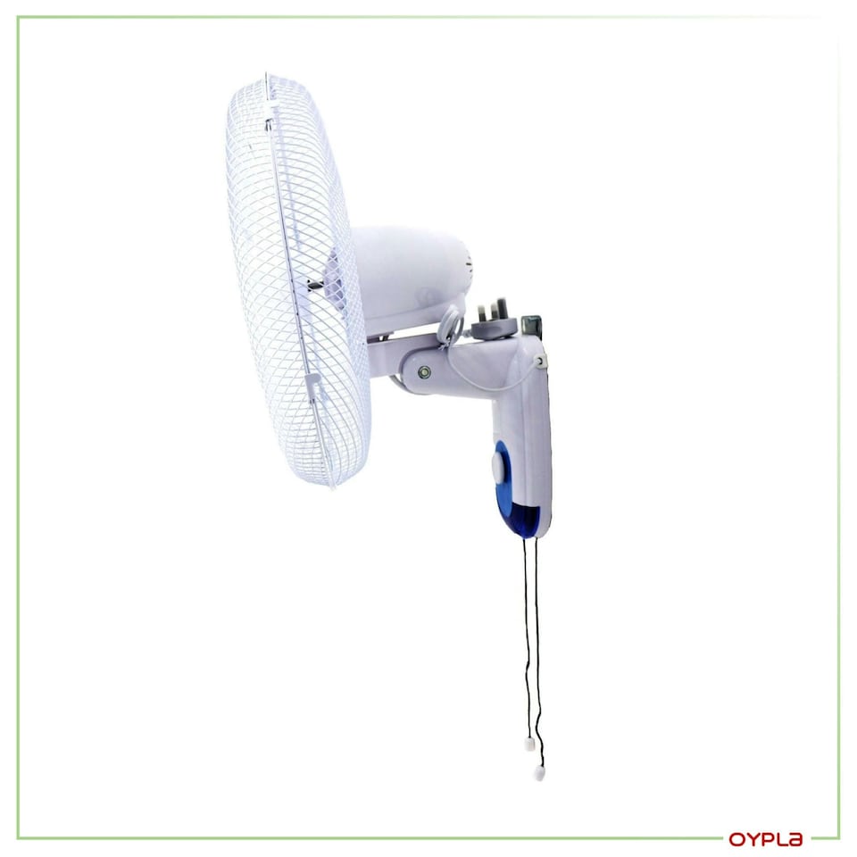 image 1 of Oypla Electrical 16" Wall Mounted Oscillating Fan