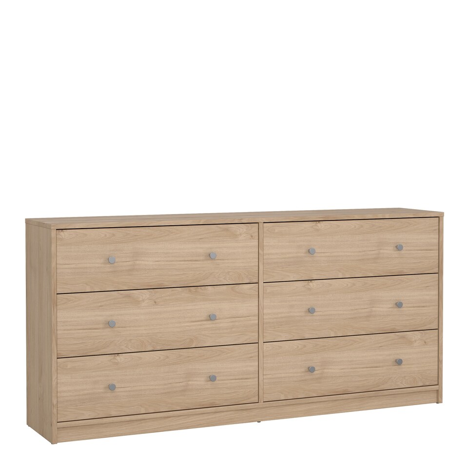 image 1 of May Chest of 6 Drawers (3+3) in Jackson Hickory Oak