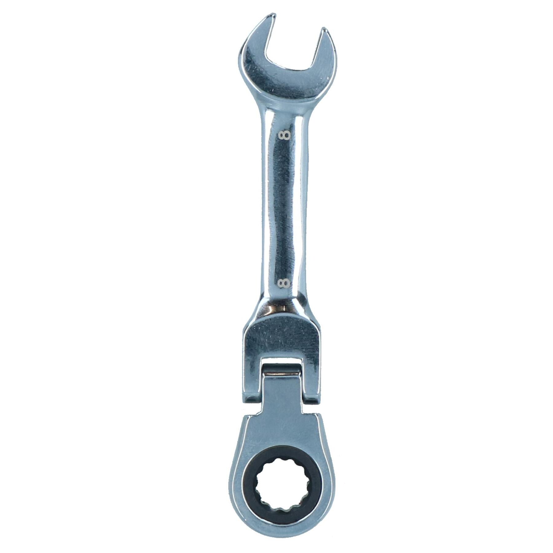 thumbnail image 2 of Yose 8-Piece Metric Ratcheting Combination Wrench Set – 8-19mm Flexible/Fixed Head 2 of 5
