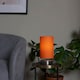 image 3 of ValueLights Francis Pair Chrome Touch Table Lamp Orange Shades