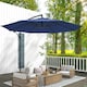 image 2 of Outsunny 3(m) Garden Banana Parasol Cantilever Umbrella w/Crank& Base 
