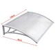 image 3 of Yaheetech 120 cm x 76 cm  Front Door Canopy Outdoor Awning Black White