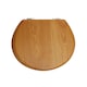 image 1 of Interiors by Premier Luxe Oak Finish Toilet Seat, Wood Veneer Toilet Seat, Natural Grain Texture Seat With Sturdy Metal Fixings