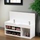 image 4 of Shoe Storage Bench 90CM White White