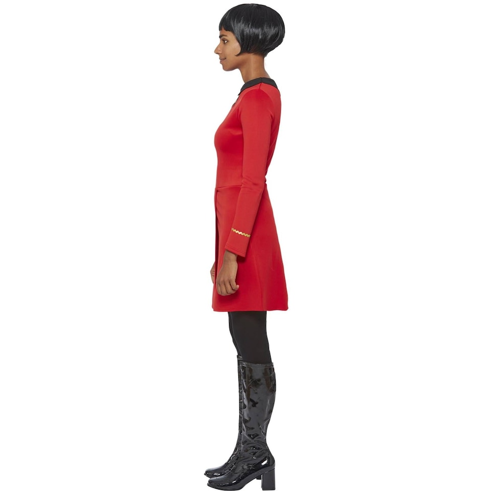 image 1 of Star Trek Womens/Ladies Original Series Operations Uniform Costume Dress | Red | Red | L | 1