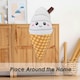 image 9 of Ice Cream Soft Toy Cute Plushie Huggable Cuddly Stuffed Toy 16cm White