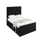 image 1 of Ottoman Storage Bed black 3ft single and 1 mattress velvet cushioned bedroom