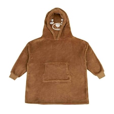 Brand Lab Childrens/Kids Character Teddy Bear Hoodie Blanket - Brown - 5-8 Years Brown