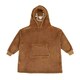 image 1 of Brand Lab Childrens/Kids Character Teddy Bear Hoodie Blanket - Brown - 5-8 Years Brown