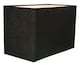 image 4 of Contemporary and Stylish Jet Black Linen Fabric Rectangular Lamp Shade | Black