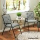 image 6 of Outsunny Set of 2 Garden Chair Cushions Seat Pad for Outdoor Use Khaki 
