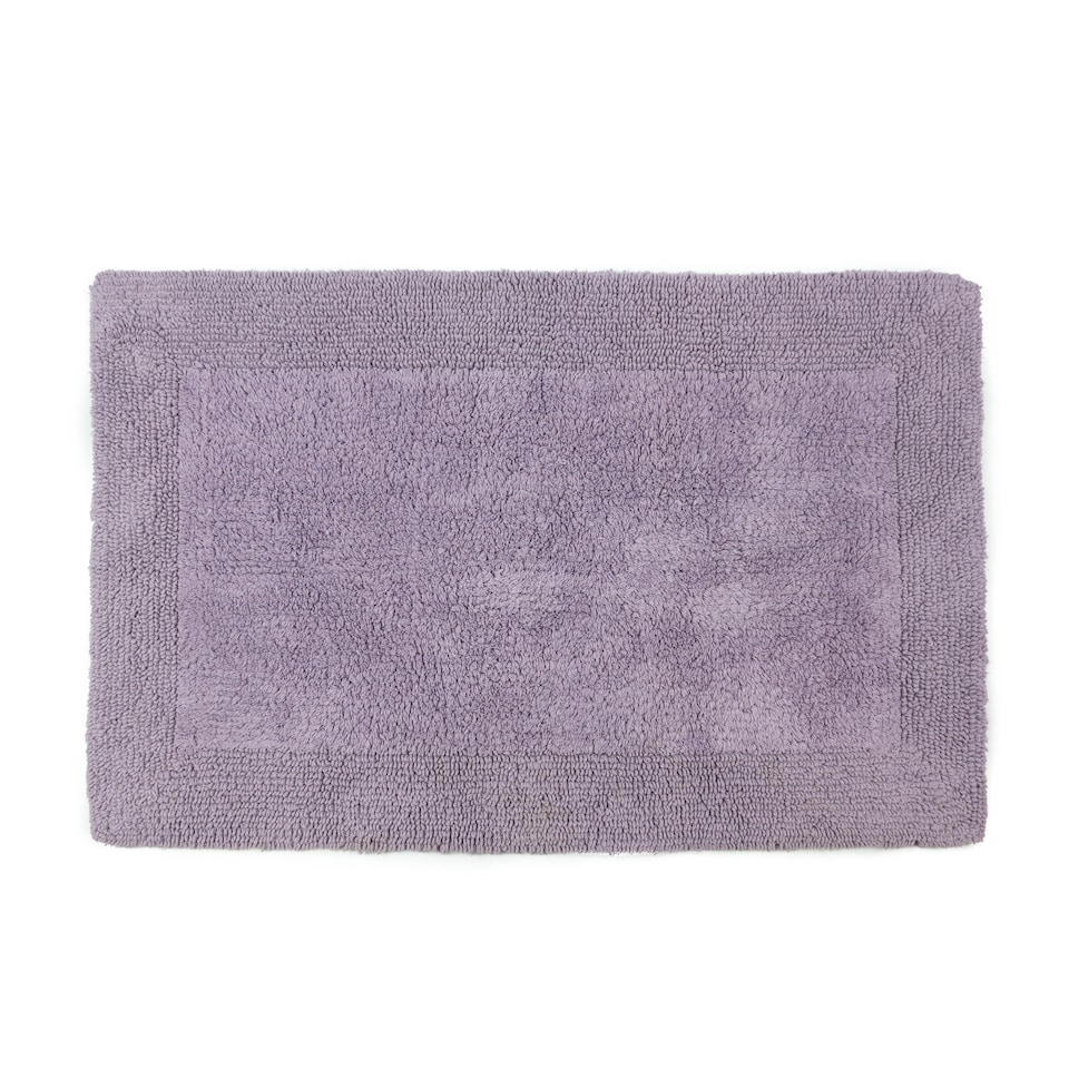 image 1 of Heavyweight Reversible Bath Mat Rug 53 x 85cm - Heather