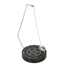 Something Different Gothic Pentagram Pendulum Decision Maker - Black/White - One Size