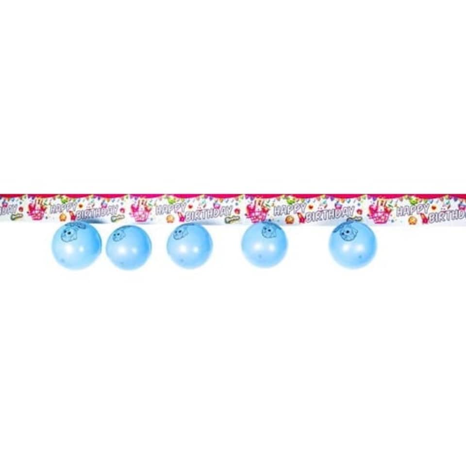 Shopkins Foil Banner With 5 Latex Balloons