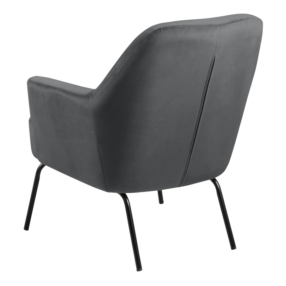 image 1 of Melissa Lounge Chair in Dark Grey