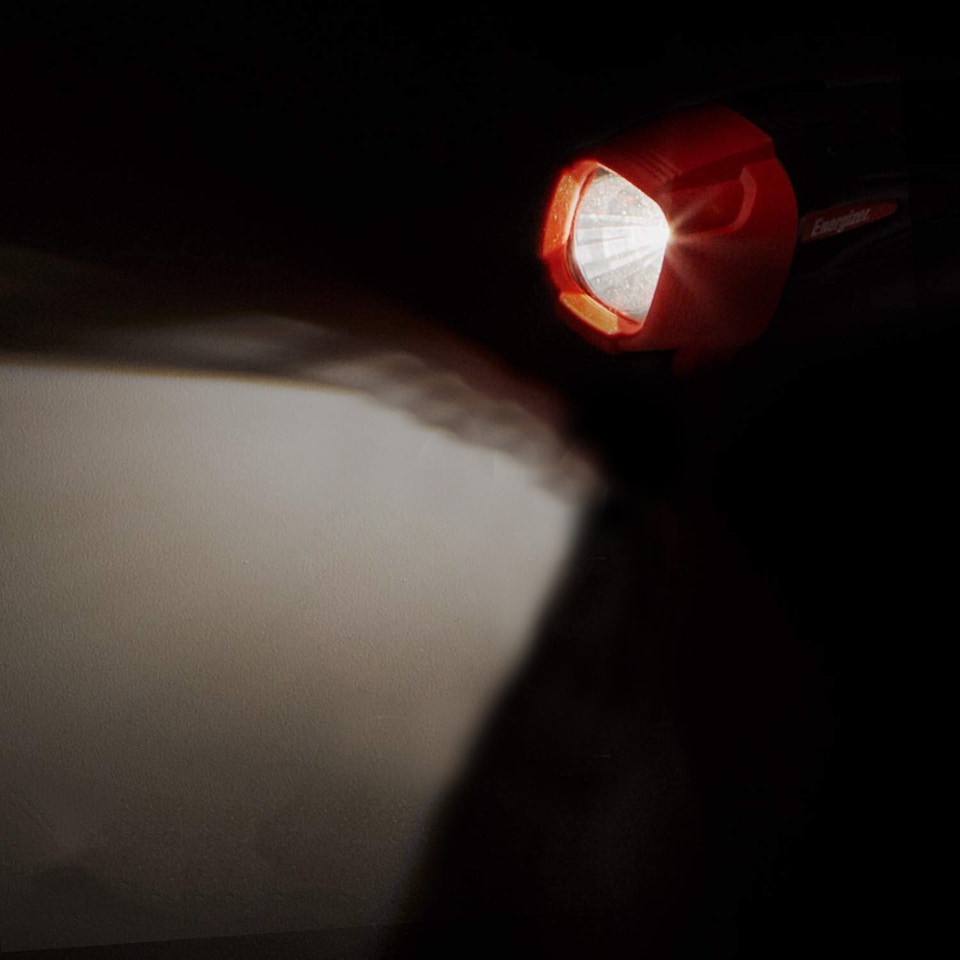 image 1 of Eveready Impact Hand Torch (Batteries Included) | Black | Black/Red | One Size | 1