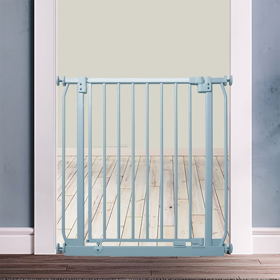 image 1 of Safetots Elite Pressure Safety Gate, 71cm - 80cm, Matt Grey, Pressure Fit Stair Gate