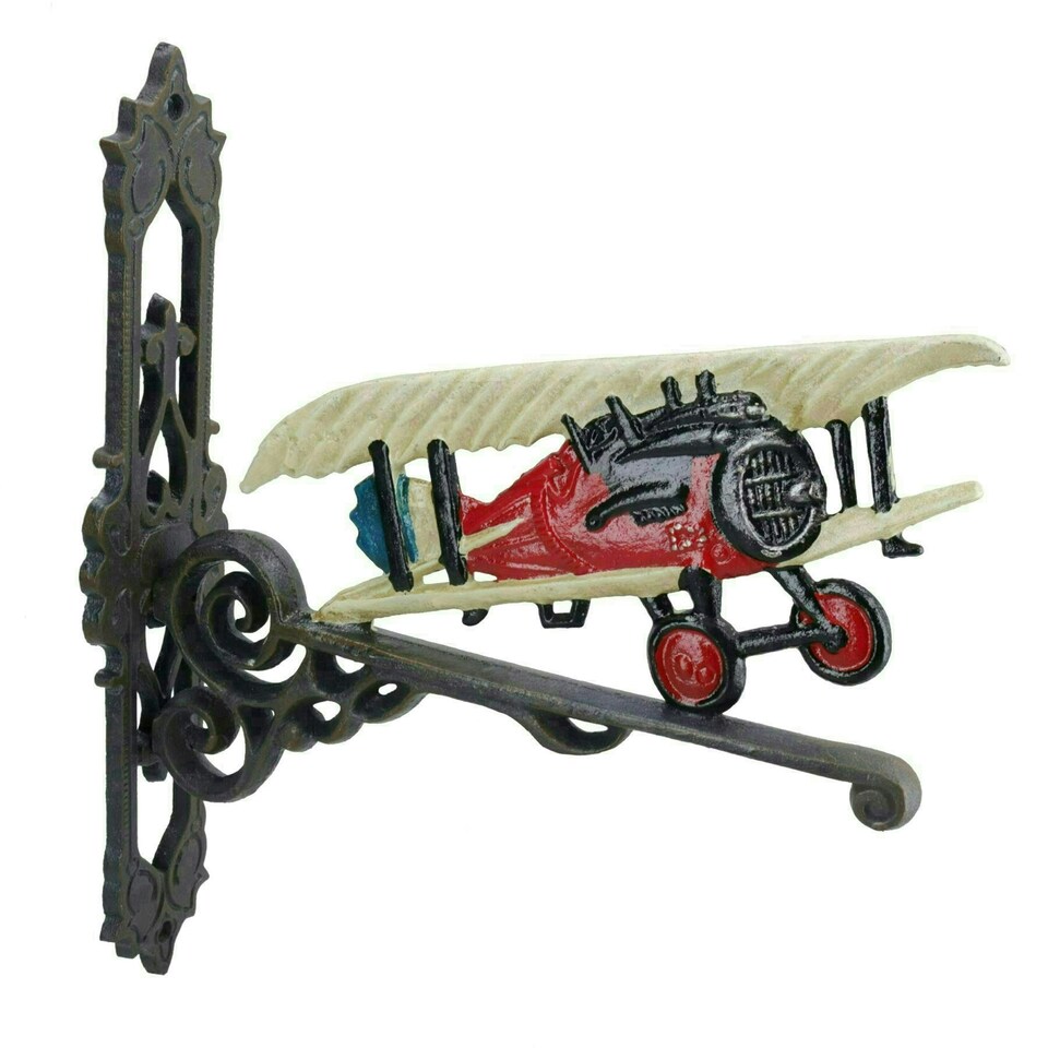 image 1 of Aeroplane Plane Bell Cast Iron Sign Door Wall Fence Gate House Doorway Home
