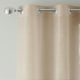 image 2 of Pair of Crete Natural Linen Look Voile Panels 137 cm (54 inch) Eyelet Panels for Bedroom and Living Room