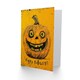 image 2 of Happy Carved Pumpkin Smile Bold Orange Design Halloween Card
