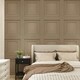 image 2 of Belgravia Oliana Wood Panel Wallpaper - Beige - 10m x 53cm Brown
