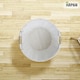 image 5 of White Resin Round Waste Paper Bin – Strong Woven Storage Basket Rubbish Bin for Home, Office, Hotel, Bedroom & Bathroom