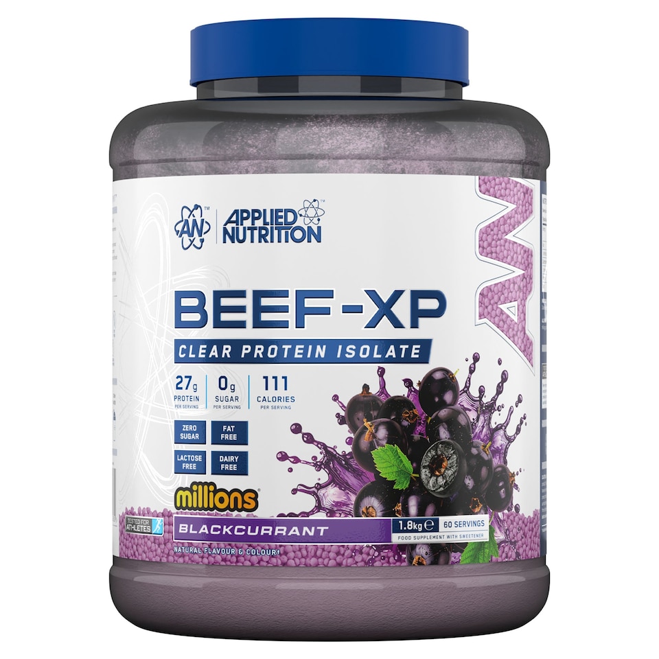 image 1 of Applied Nutrition Beef-XP Clear Protein Isolate Powder - Millions Blackcurrant  - 60 Servings