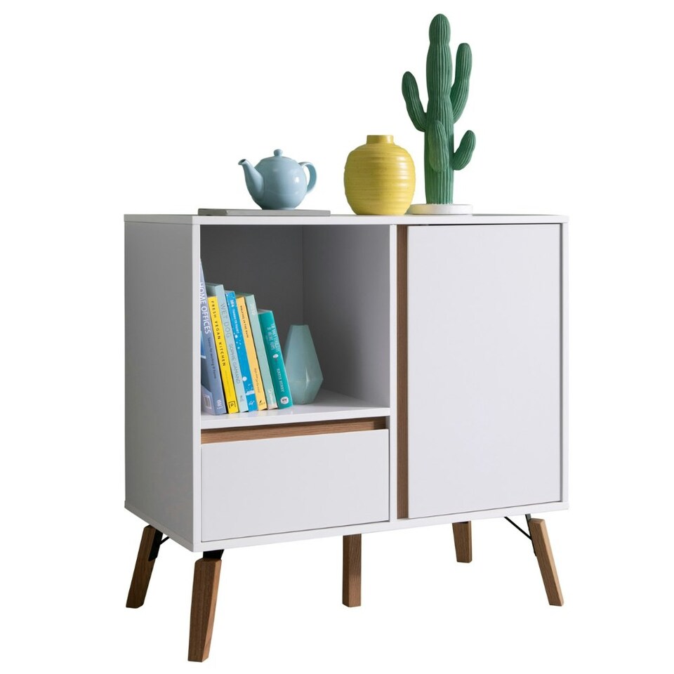 image 1 of Otto Sideboard Small with Drawer in Classic White Grey
