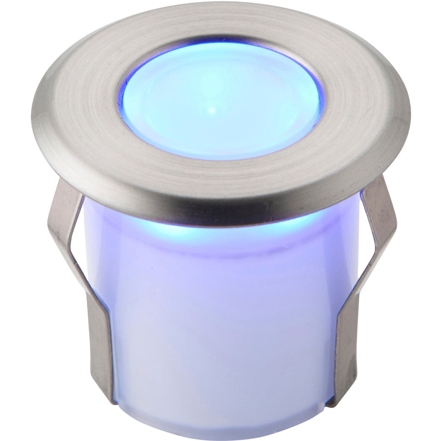 Loops Recessed Decking IP67 Guide Light - 0.8W Blue Light LED - Stainless Steel in Metallics