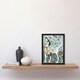 image 2 of Spring Flower Garden Dog Lover Fun Folk Art Black Framed Wall Art Print A4
