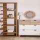 image 3 of Stockholm 4 Drawer Chest - Particle Board - L39 x W82 x H90 cm - Oak/White