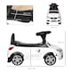 image 3 of HOMCOM Ride on Car Baby Toddler Walker Foot to Floor Sliding Car Slider White