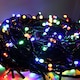 image 1 of 100 Multi-Coloured LED's Black Cable Connectable Outdoor Garden Party Waterproof String Lights (10m) Low Voltage Plug