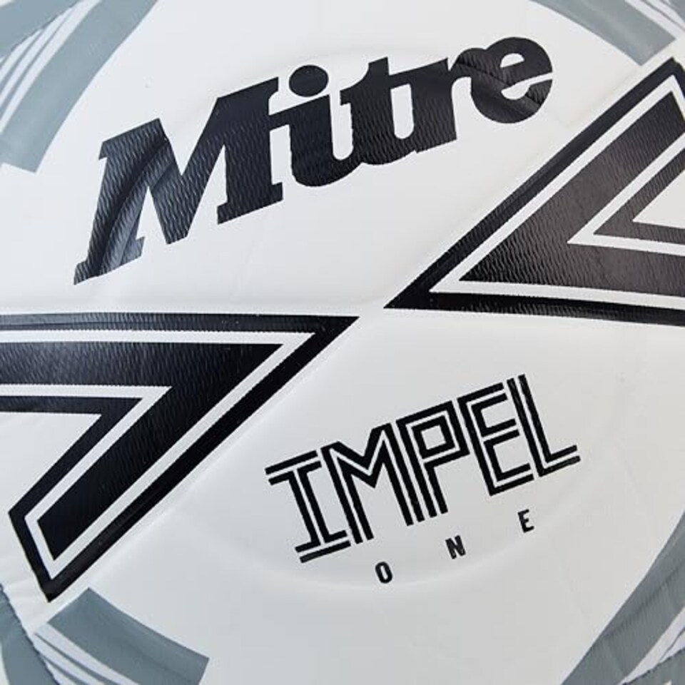 image 1 of Mitre Adult Impel One 24 Football, White/Black/Circular Grey, 3